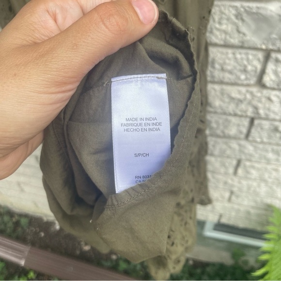 Lucky Brand Women's Eyelet Tiered Cami Dress Modal and Cotton Size Small - Picture 7 of 9